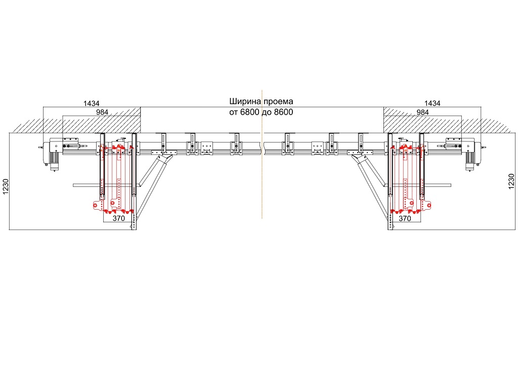 Схема открывания 4 + 4.